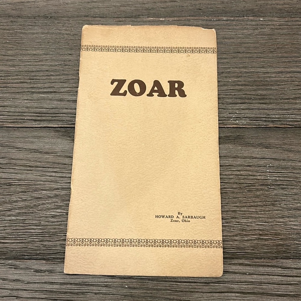 Rare booklet 1935 Zoar Ohio separatist society Joseph Bimeler early communist